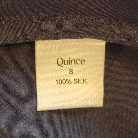 Quince Navy Blue Silk Slip Midi Dress S Spring Wedding Formal - Picture 4 of 8